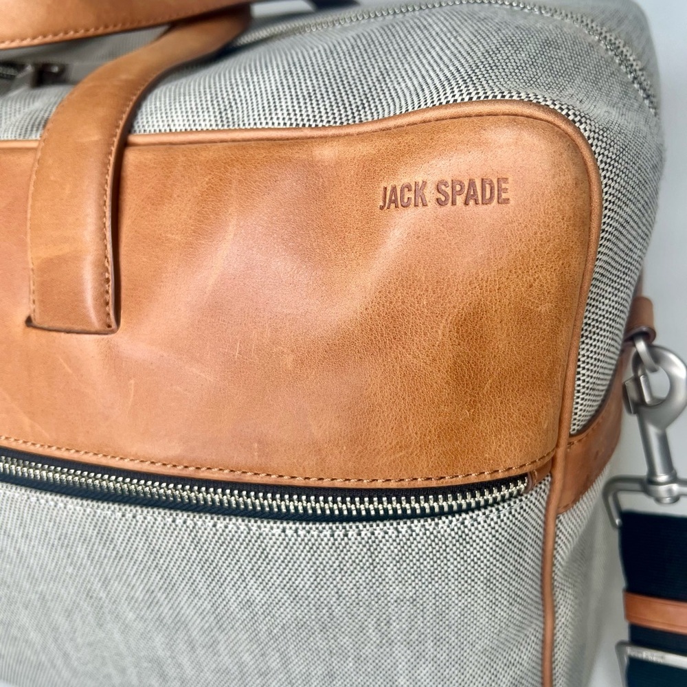 Jack Spade Brown and Gray Duffel Bag - Picture 3 of 5